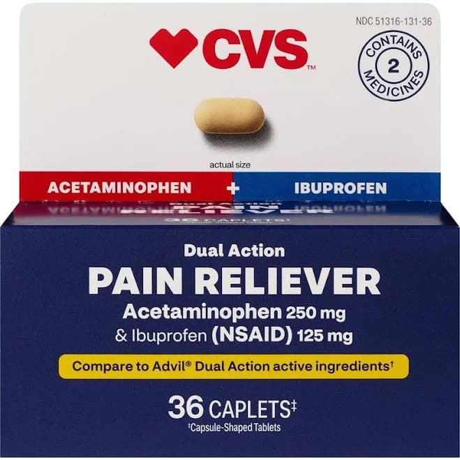 CVS Dual Action Pain Reliever Tablets