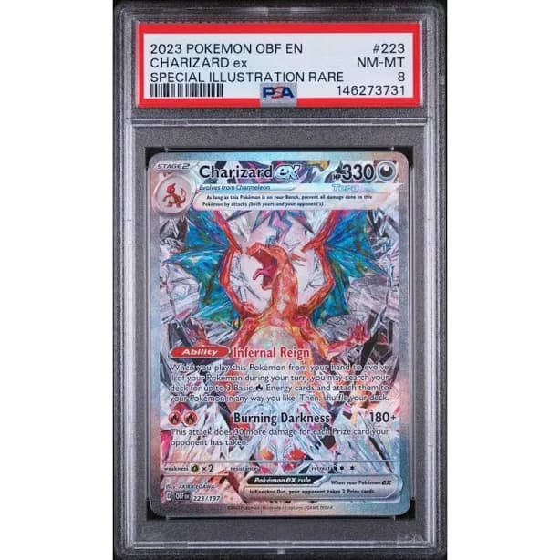 Pokemon Charizard EX 2023 Scarlet & Violet Obsidian Flames Special Illustration Rare #223 Card