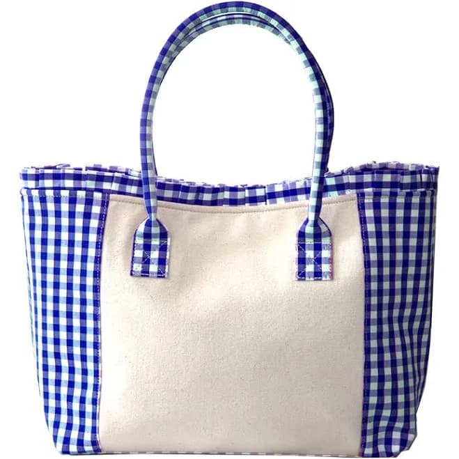 Mainstreet Collection Gingham Tote Bag