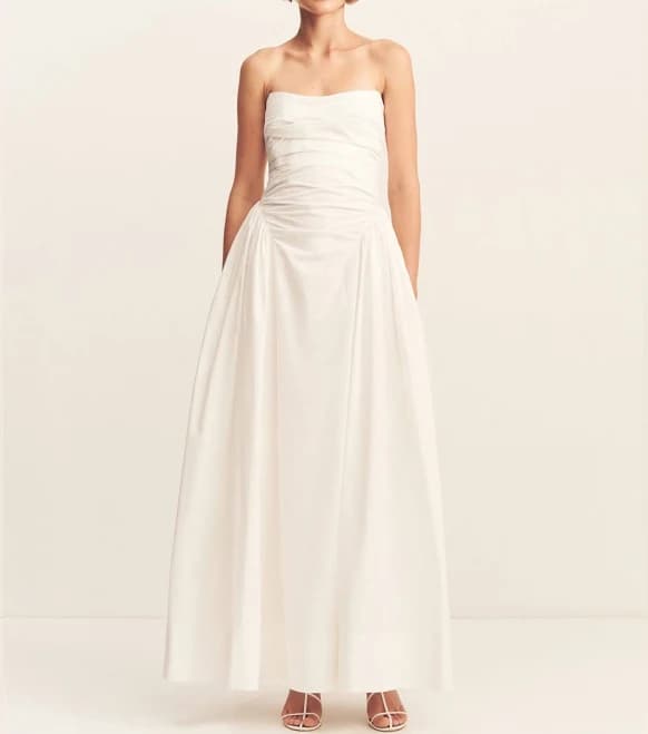 Shona Joy Morton Strapless Panelled Maxi Dress