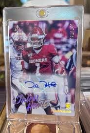 Jalen Hurts 2020 Luminance Rookie Autograph Jalen Hurts /100 Signed Eagles