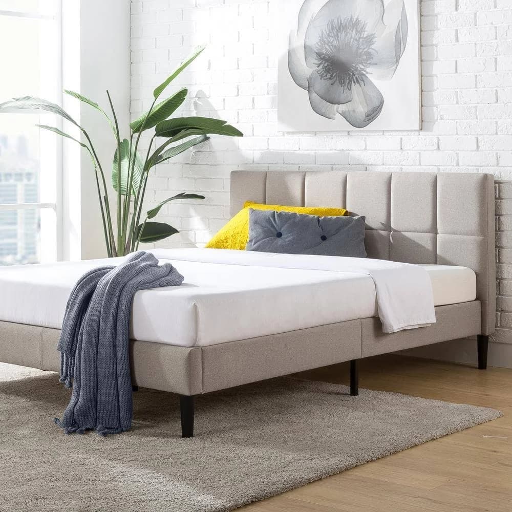 Zinus Lottie Upholstered Platform Bed Frame