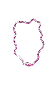Women's Stainless steel chain necklace | Pink | Diesel