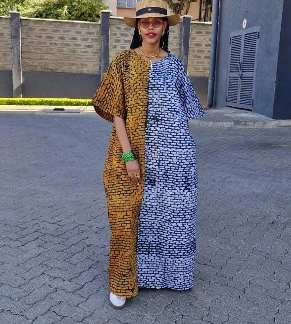 African Print Kaftan Dress