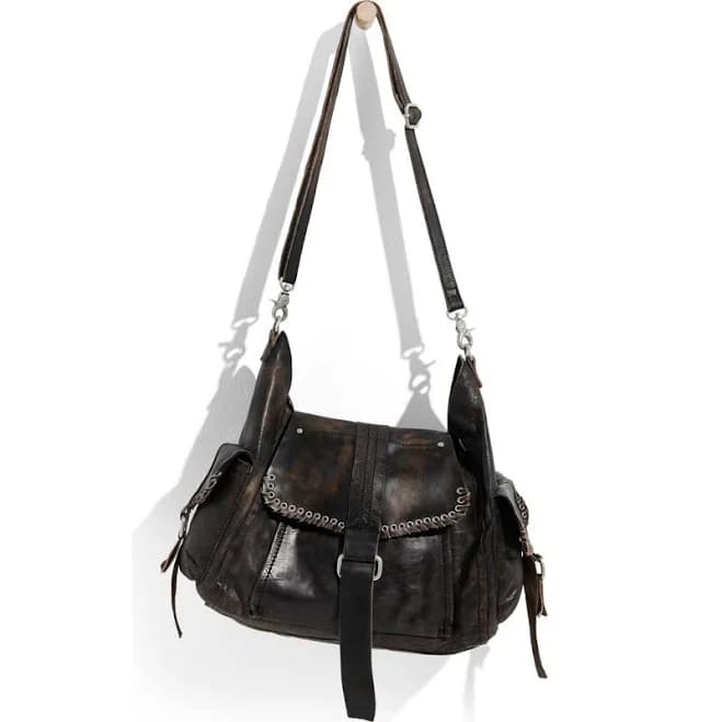 Free People We The Free Leigh Distressed Hobo
