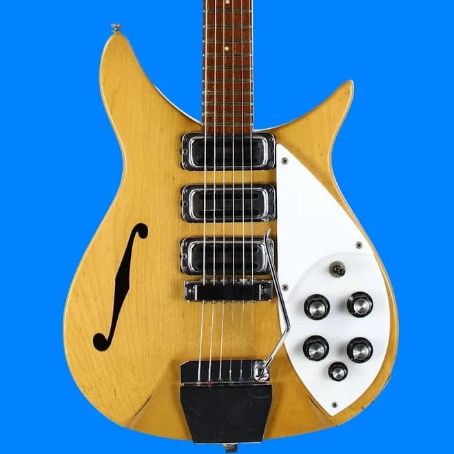1966 Rickenbacker 325 Mapleglo Natural Vintage Electric Guitar w Original Case! John Lennon Beatles