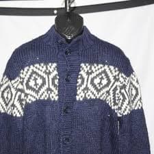 Briard. Knit Button Down Sweater. Made in Italy. Sz. L