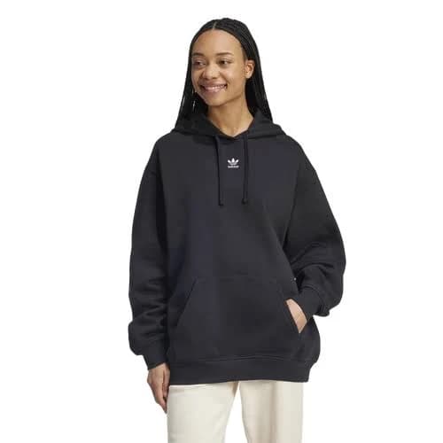 adidas Womens Originals Essentials Oversized Hoodie - Black Size XXS