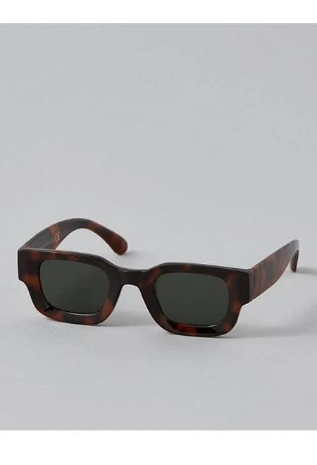 AE Men's Rectangular Thick Frame Sunglasses