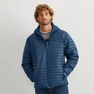 Eddie Bauer Men's Microlight Down Hooded Jacket