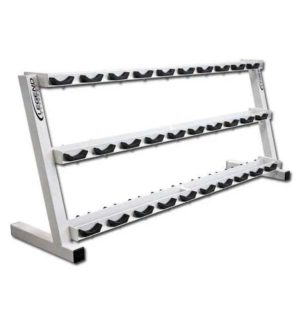 15 Pair Pro-Style Commercial Dumbbell Rack | Legend Fitness (3191)