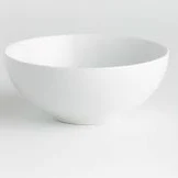 Crate & Barrel Aspen 7" Porcelain Cereal Bowl