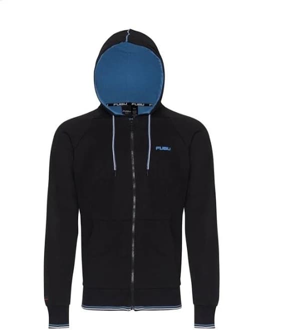 Fubu - Sudadera Con Capucha Para Hombre, Con Cierre, Ropa de Descanso, Sudadera Con Capucha de Rizo Francés Para Hombre, Azul, X-Large