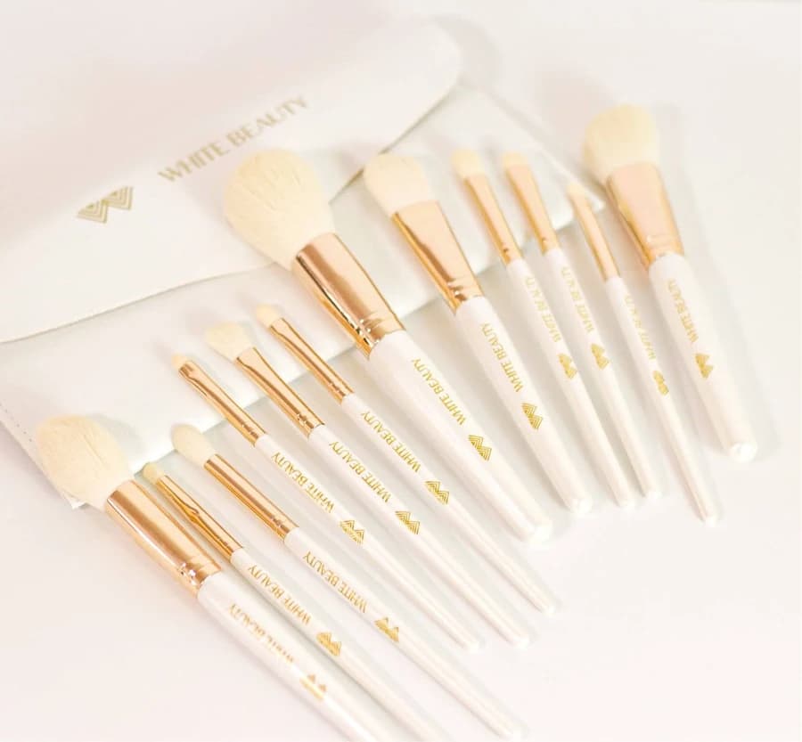 Professional Luxury Golden Brush Set