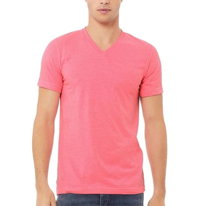 Bella + Canvas Unisex Heather CVC V-Neck Tee 3005