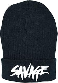 Savage Embroidery Knitted Skull Cap Winter Hat