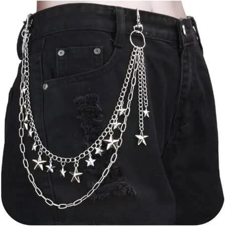 Y2k Star Pants Chain