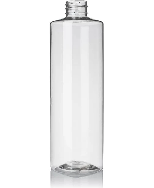 Clear PET Plastic Cylinder Bottles
