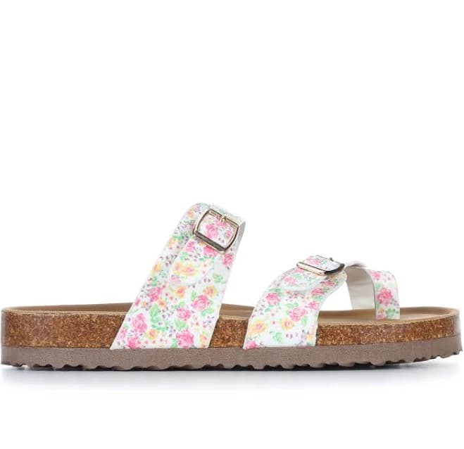 Madden Girl Girls' Jbryceee Floral Strappy Footbed Sandals