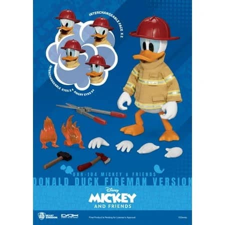 Beast Kingdom Dynamic Action Heroes Mickey & Friends Donald Duck Fireman Version Action Figure