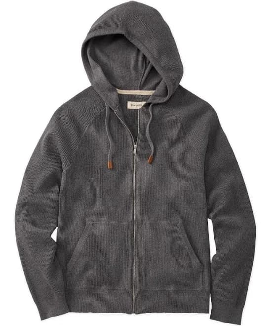 Raglan Sleeve Zip-Front Hoodie
