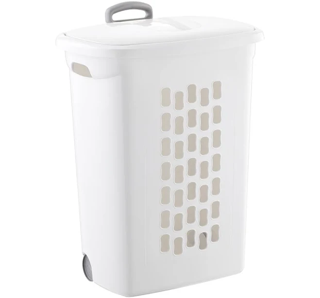 Sterilite Ultra Wheeled Laundry Hamper Plastic