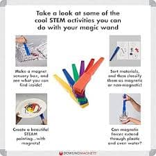 Amazon.com: Dowling Magnets Primary Colored Magnet Wands (24 Count), Multi : Toys & Games