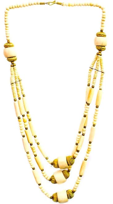 Exotic India Art Women's Three-Strand Beaded Necklace