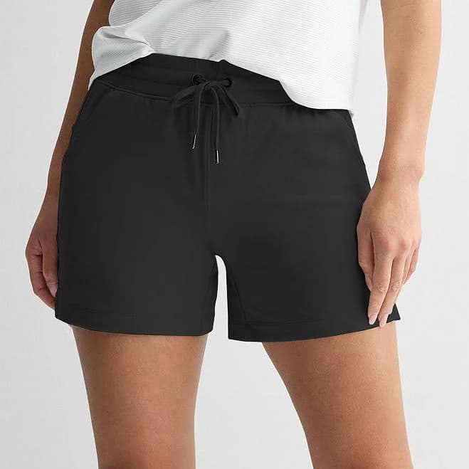 Women's Tek Gear Essential Athletic Shorts, Size: Medium, Mineral Black