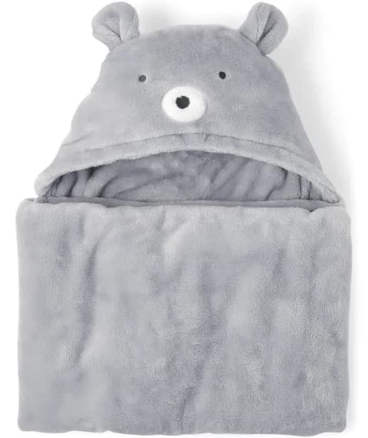 The Children's Place Baby Bear Cozy Hooded Blanket