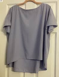 NWT $178 Eileen Fisher Hyacinth Tencel High Low Hem Top S M L | eBay Australia