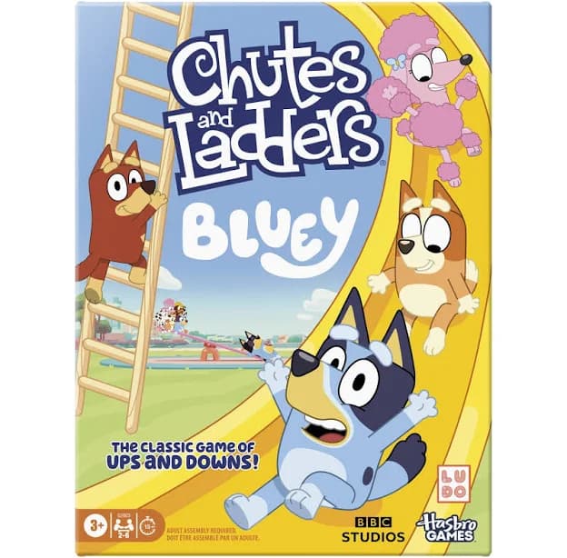 Chutes and Ladders Bluey Board Game