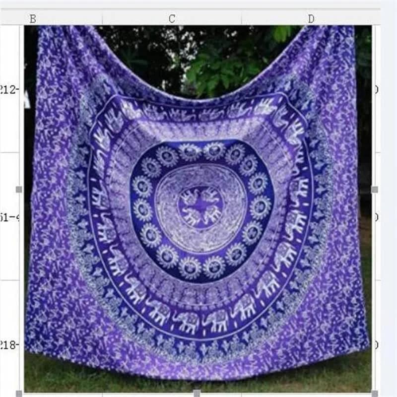 Purple Mandala Pattern Room Decoration Wall Tapestry