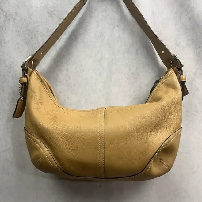 COACH Ergo Leather Half Moon One Shoulder Shoulder Bag