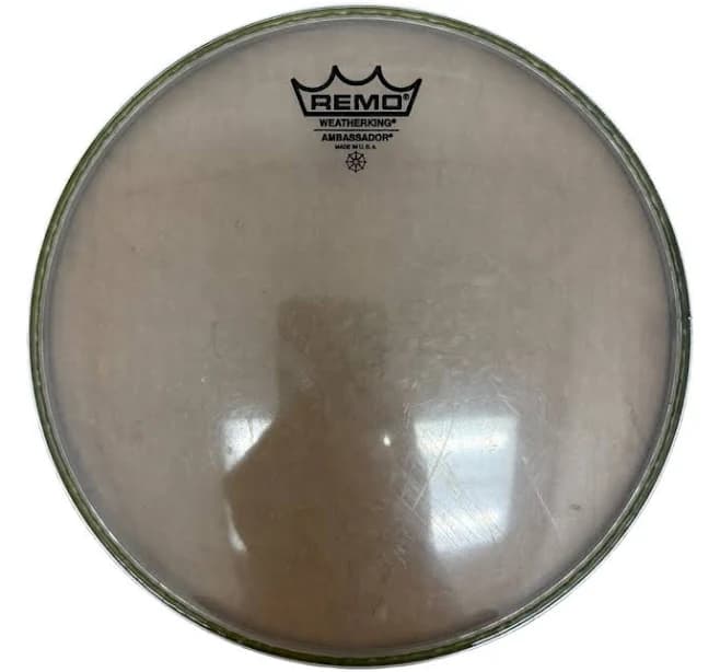 Used Remo 10-inch Weather King Ambassador Drum Hea Tom Drum Head