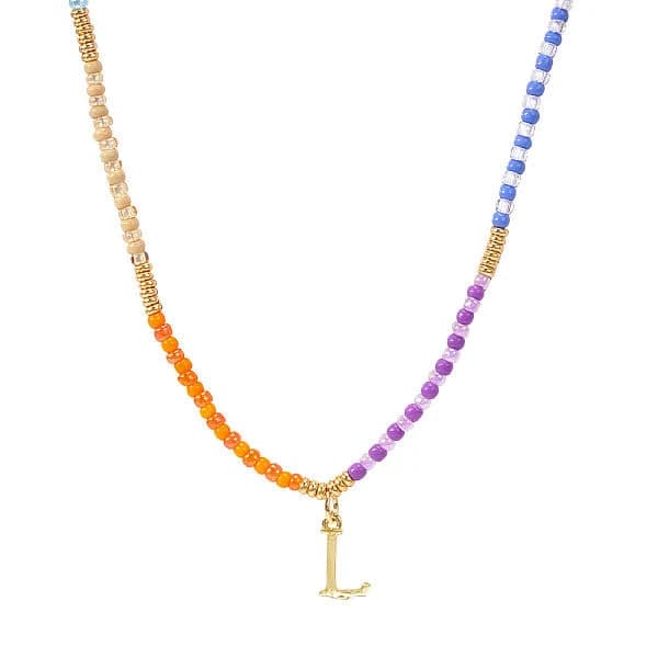 Glass Seed Beaded Necklace
