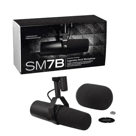 Sm7b Cardioid Dynamic Vocal Microphone, Black