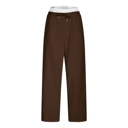 Men's Casual Drawstring Wide Leg Sweatpants