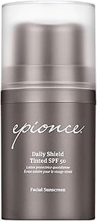 Daily Shield Tinted SPF 50 Sunscreen - Water Resistant Broad Spectrum UV Protection Facial Sunscreen with Titanium Dioxide & Zinc Oxide, For All Skin Types, Dermatologist Skincare