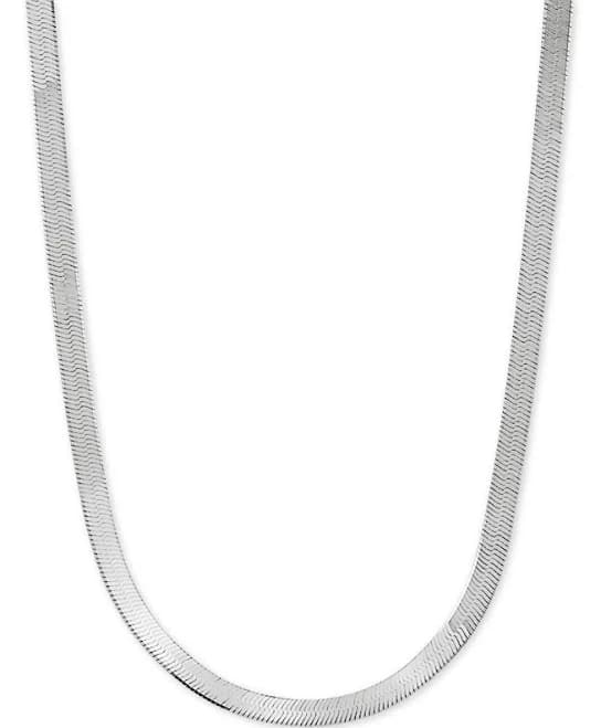 Giani Bernini Women's Sterling Silver Herringbone Link Chain Necklace