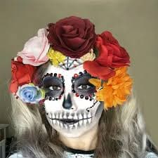 Cosplay Halloween Party Costume Headwear Boho Hawaiian Day of The Dead Headpiece Photo Props Mardi Gras Headgear for Women - AliExpress