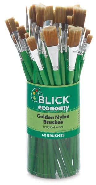 Blick Economy Golden Nylon Brush Set