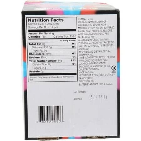 Kidsmania Flash Pop Lollipops
