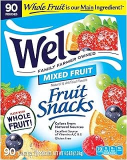 Fruit Snacks, Mixed Fruit, 0.8 oz, 90 ct