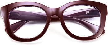 Amazon.com: FEISEDY Retro Reading Glasses Thick Square Oversized Frame Blue Light Blocking Lens Anti Glare Digital Eyestrain B2534 : Health & Household