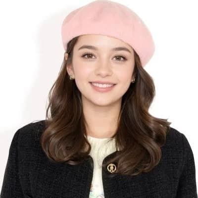 anna-kaci' WomensClassic Wool Beret Hat with Adjustable Inner Band and Timeless Parisian Style