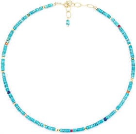 Turquoise & Stone Beaded Choker