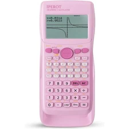 Scientific Calculators with Graphing Calculator, Pink 10 Modes/ 4 Functions, Desktop Math Calculator Ideal for School Supplies, Students, College,