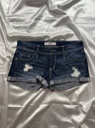 Hollister × Vintage Micro sexy mini denim vintage distressed shorts | Grailed