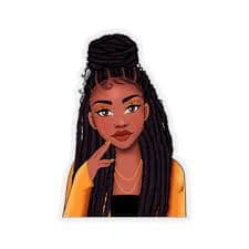 Brown Skin Girl - Melanin Magic - 4x4 - Kiss Cut Sticker 5 - Etsy